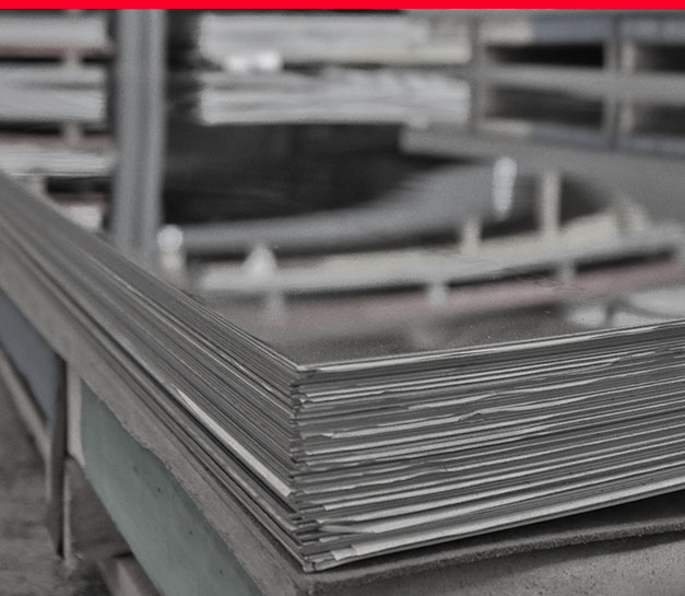 plancha en acero inoxidable espejo o brillante