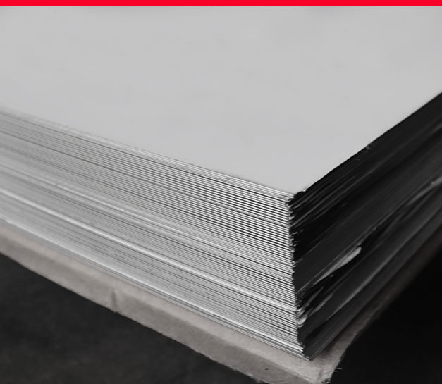 plancha en acero inoxidable mate