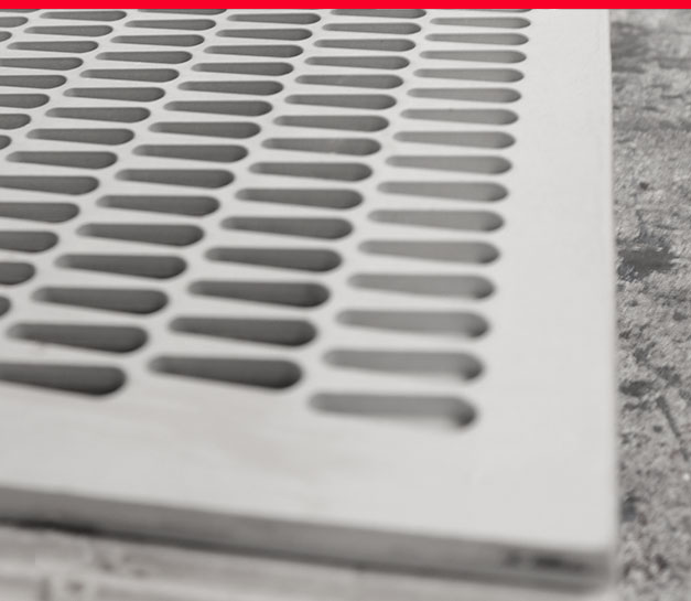 plancha inoxidable perforada